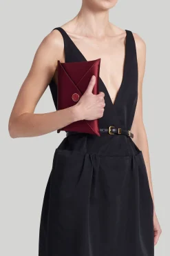 'Medallion' Envelope Clutch Satin-Altuzarra Discount